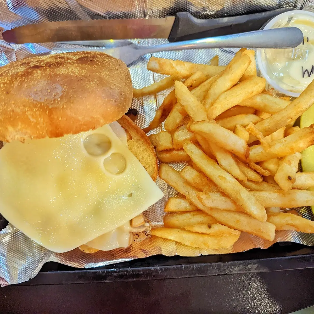 Mushroom Swiss Burger