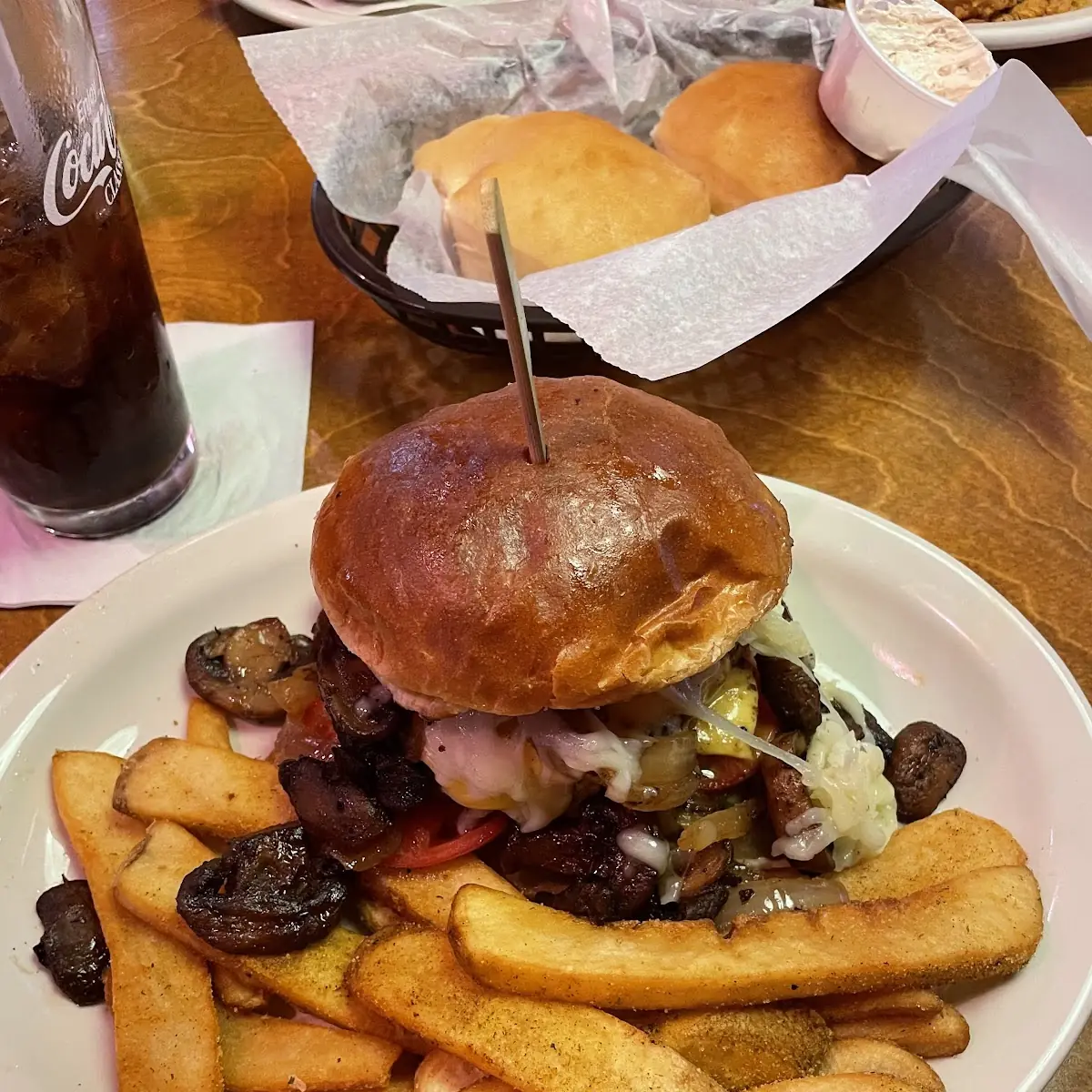 Mushroom Swiss Burger