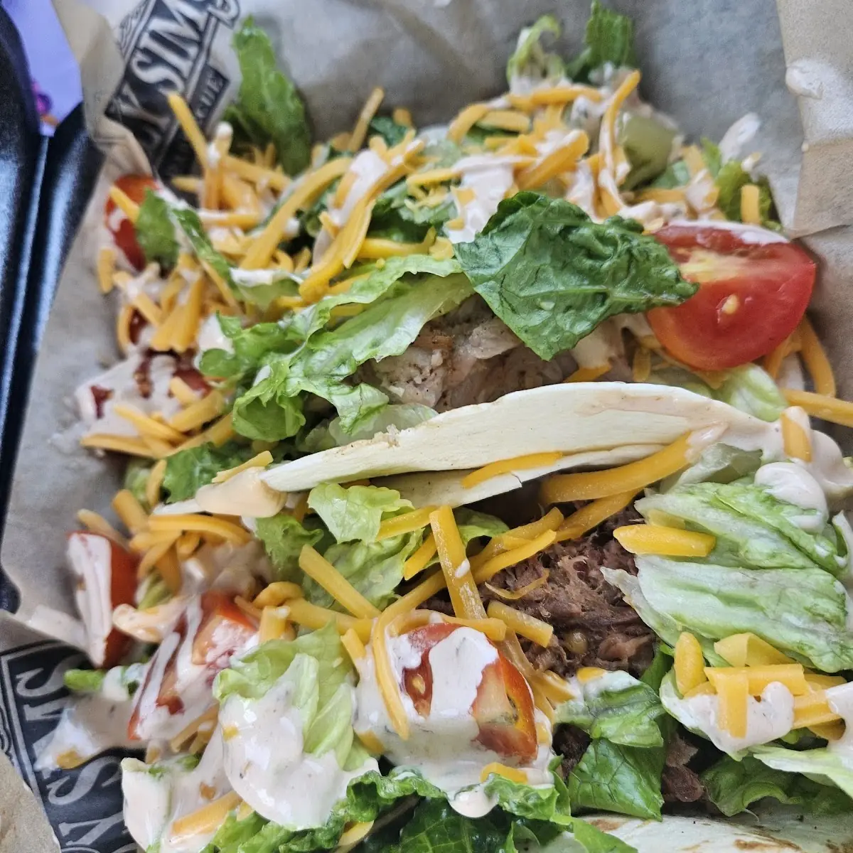 Loaded Brisket and Pork Tacos
