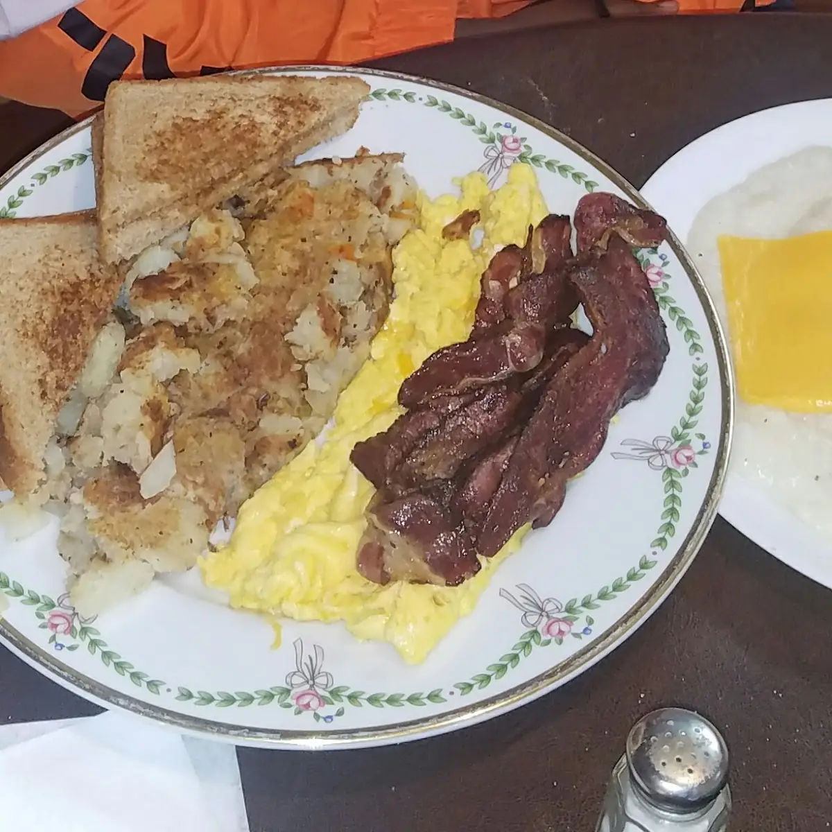 Philly Steak Eggs Grits and Toast