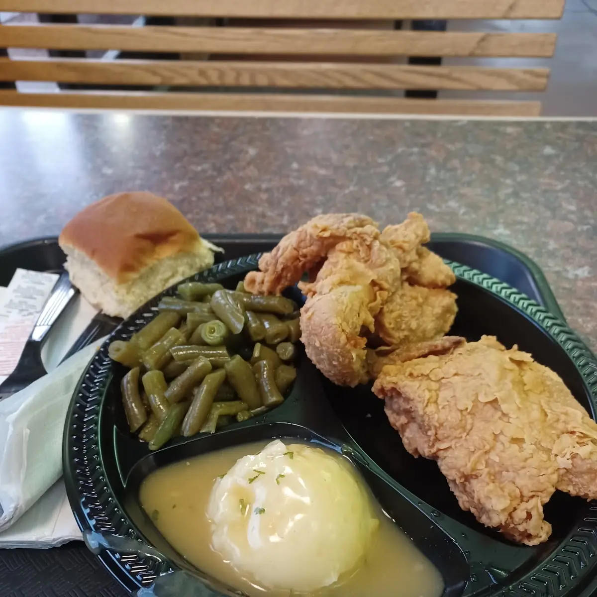 Fried Chicken with Mashed Potato