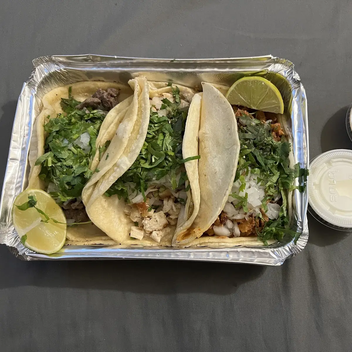 Steak and Al Pastor Tacos