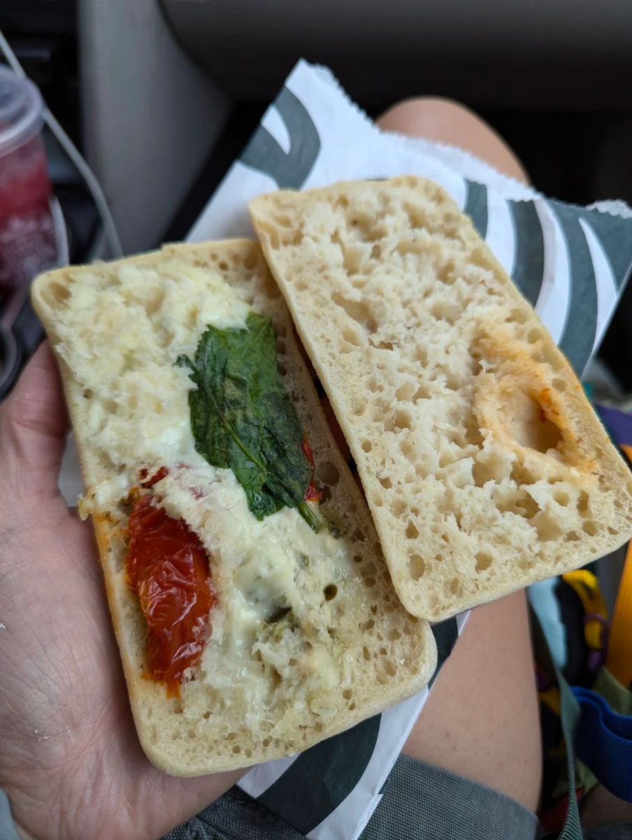 Tomato & Mozzarella on Focaccia