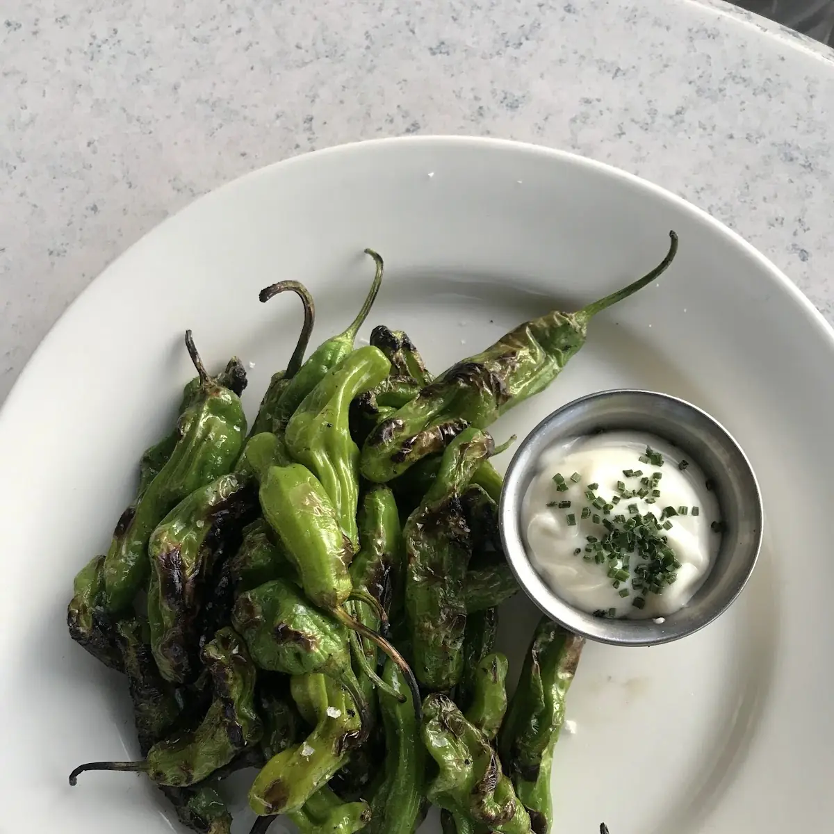 Grilled Shishito Peppers