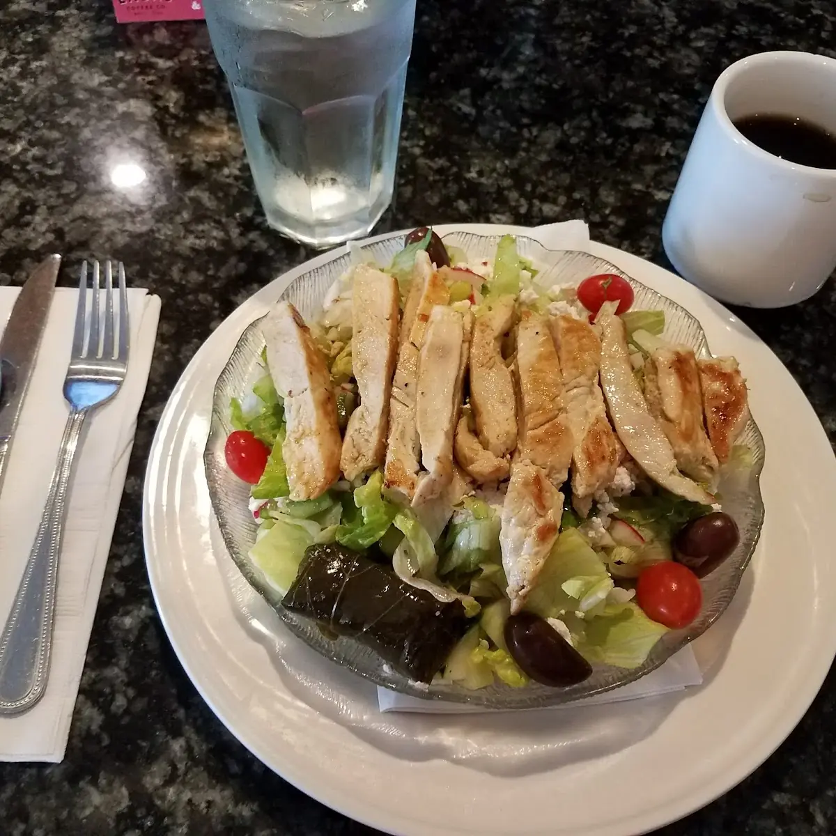 Greek Salad with Grilled Chicken mmm
