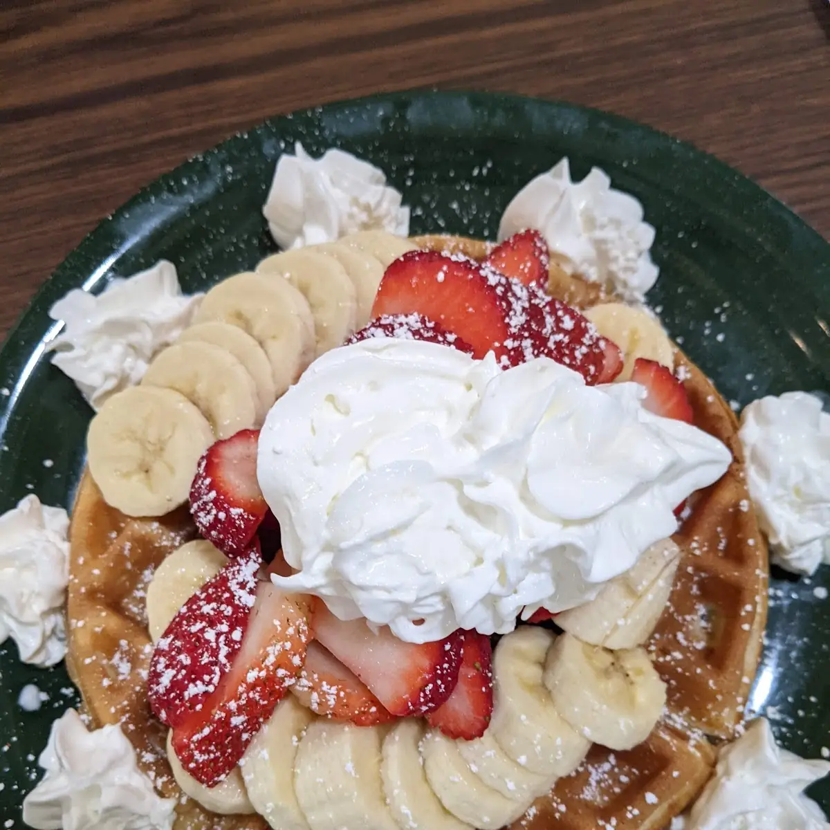 Waffle with Fresh Fruit