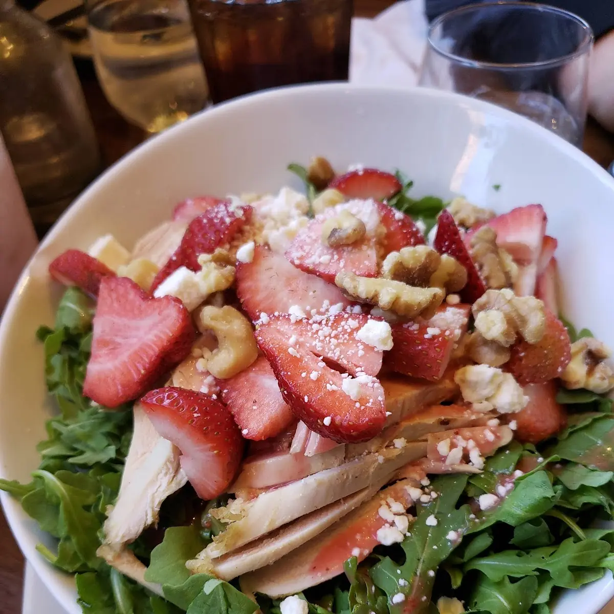 Roasted Chicken Strawberry Salad