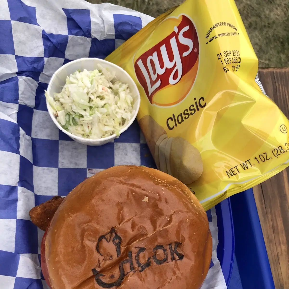 Haddock Sandwich with Chips