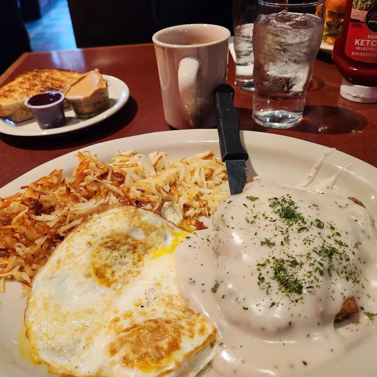 Chicken Fried Steak and Eggs