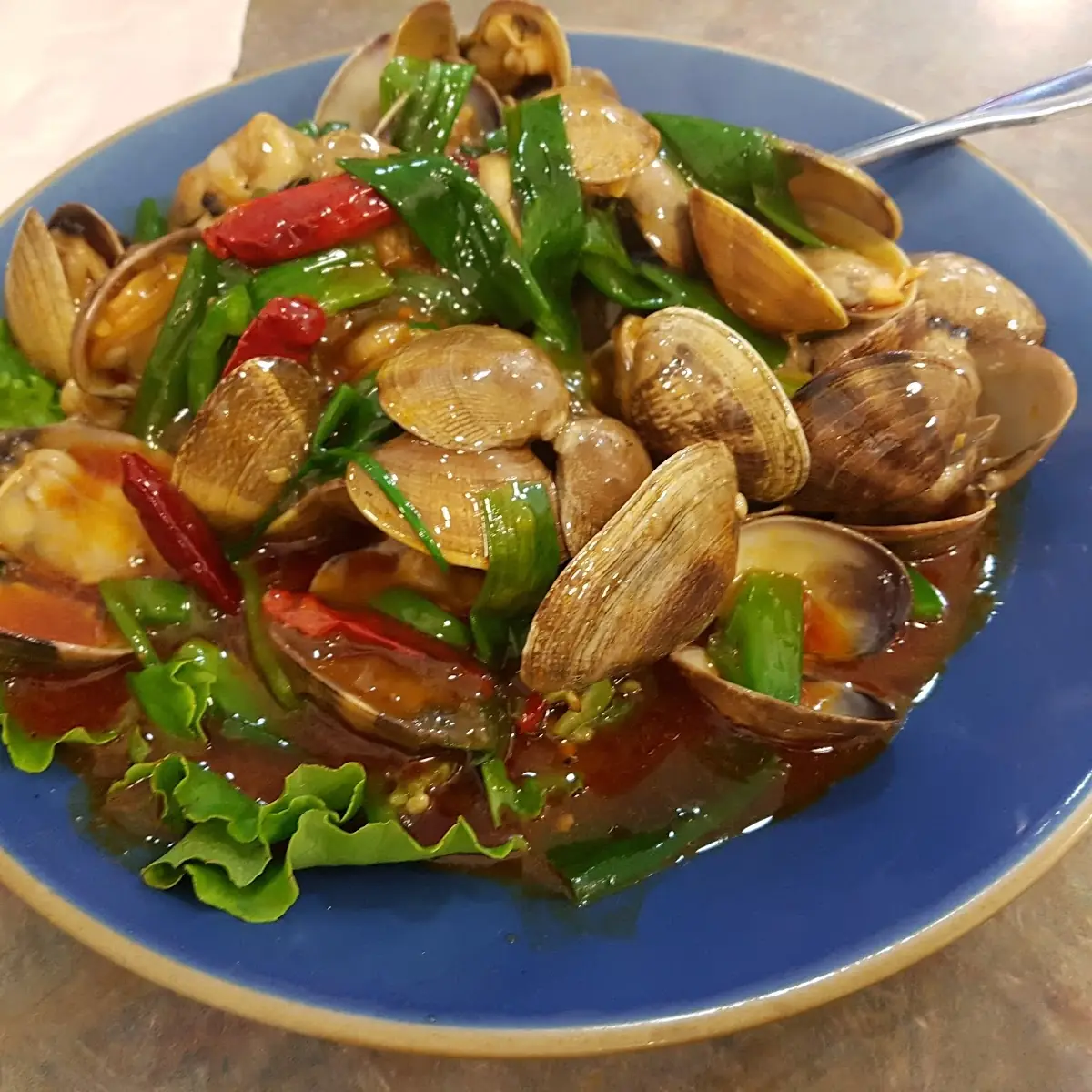 Clams with Bean Curd Soup