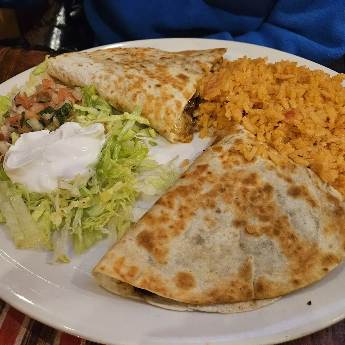 Spinach & Black Bean Quesadilla