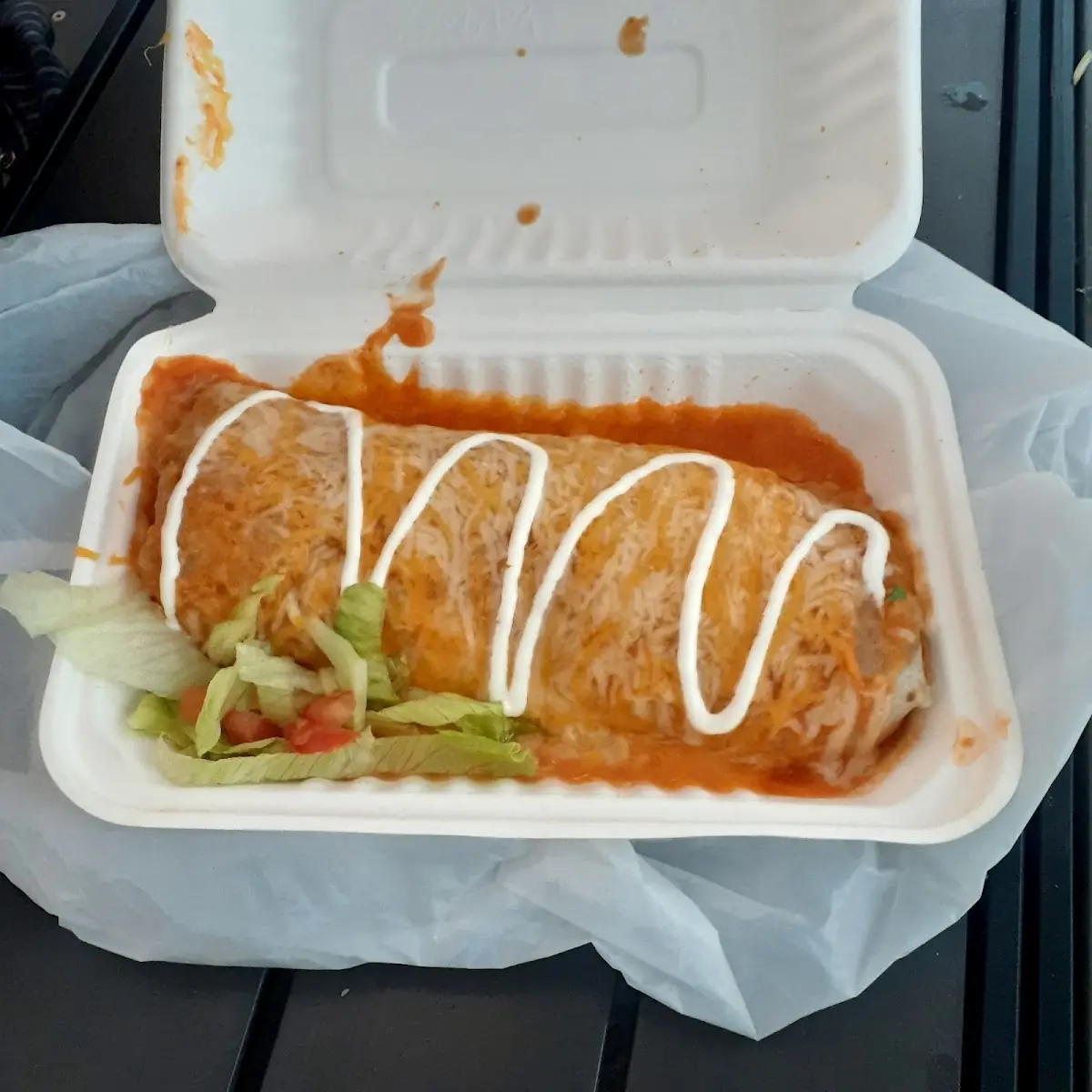 Wet Chicken Burrito
