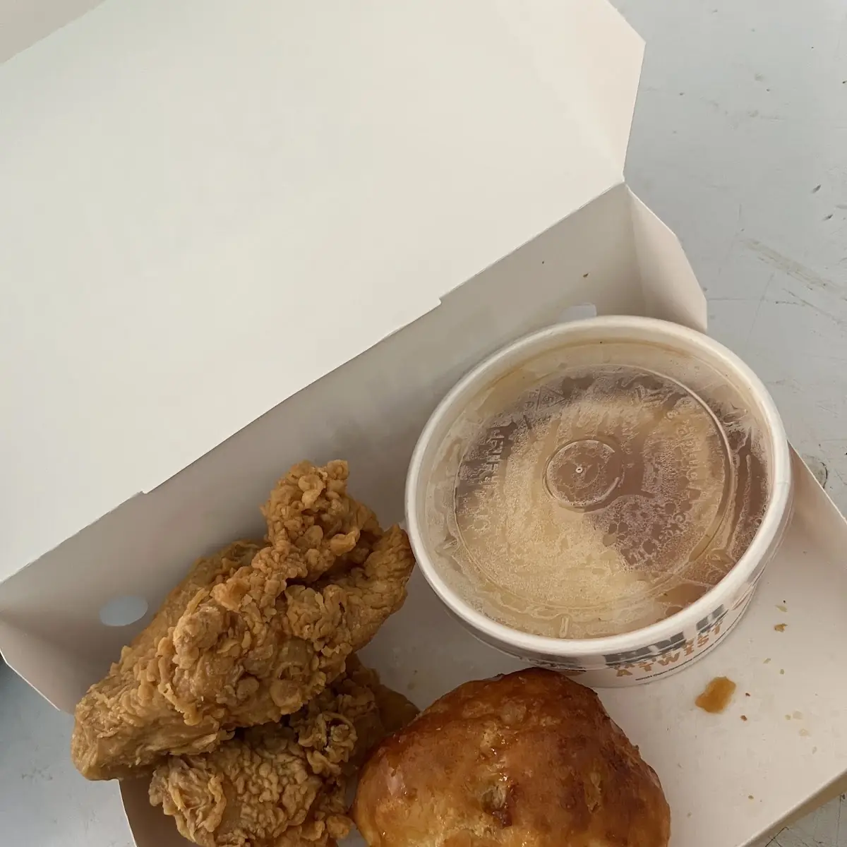 Mashed Potatoes and Biscuit, Church's Texas Chicken - Windsor