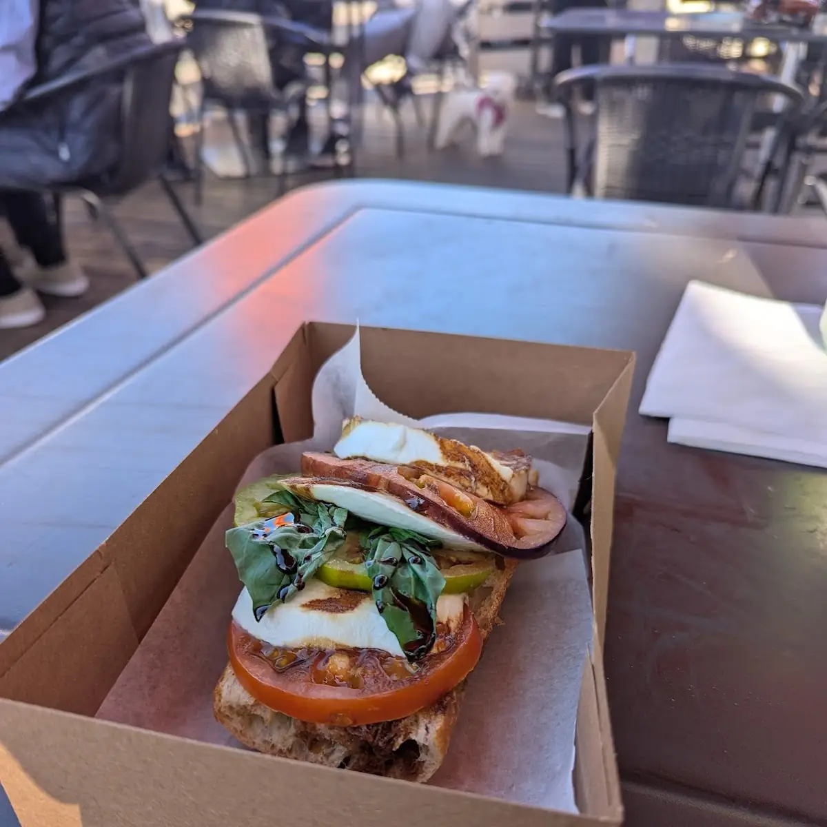 Open Face Caprese Sandwich