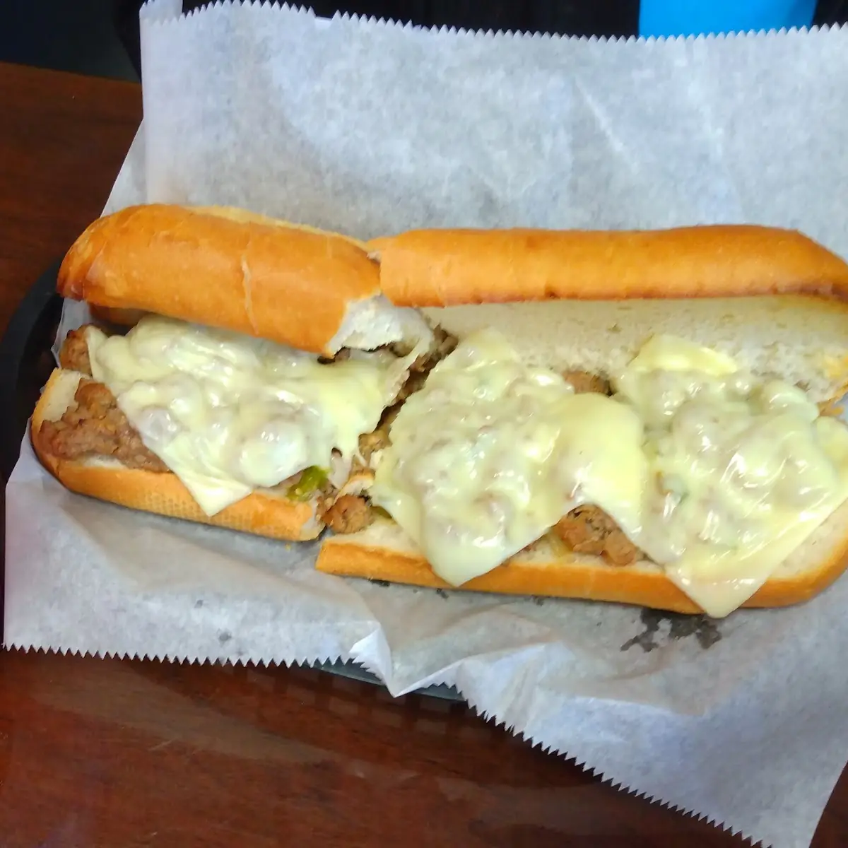 Philly Cheese Steak and Pink Lemonade
