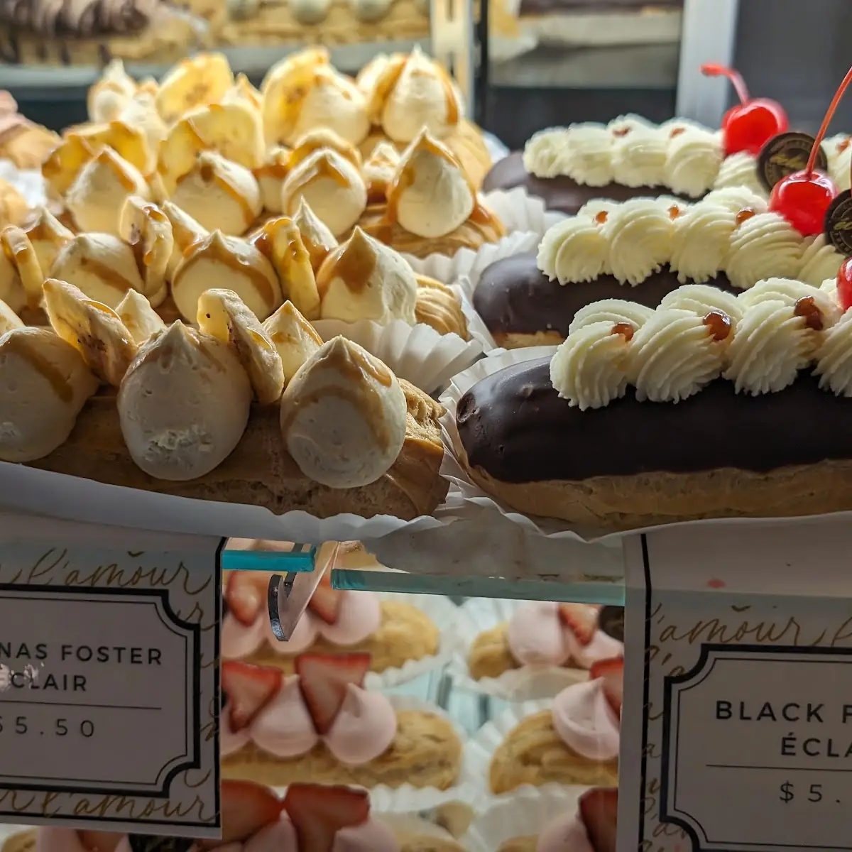 Black Forest Eclairs