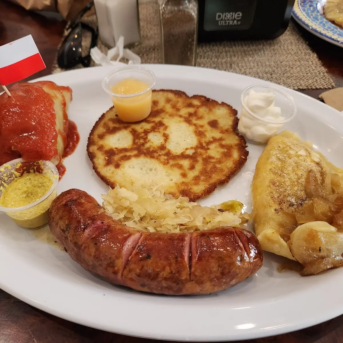 Homemade Polish Smoked Kielbasa w/sauerkraut
