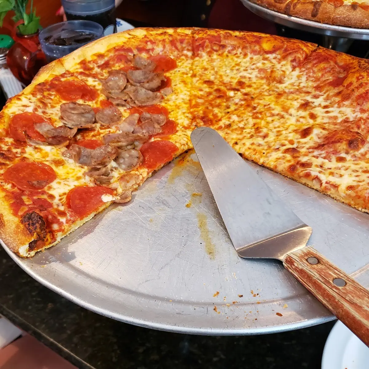 New York Style Pizza with Meatballs