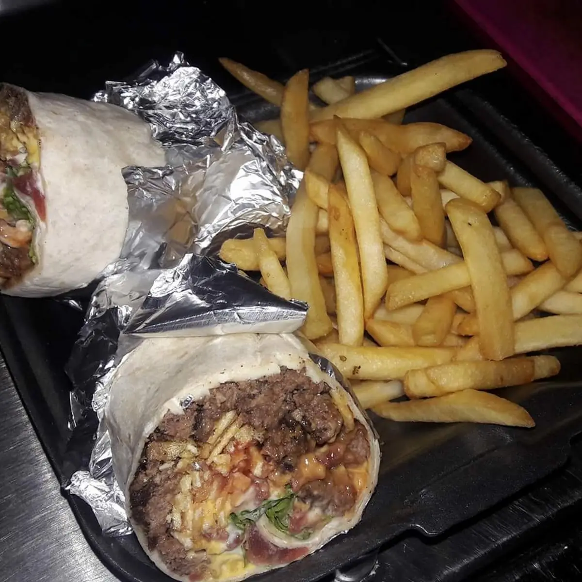 Burrito de Carne Con Papas