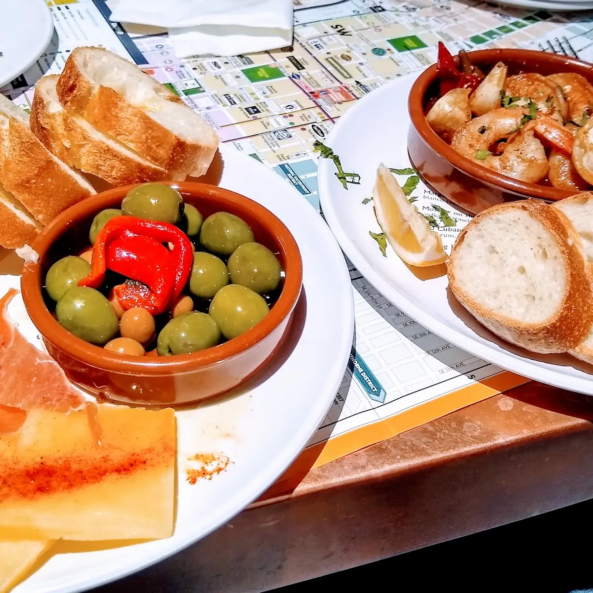 Bravo Plate and Garlic Prawns