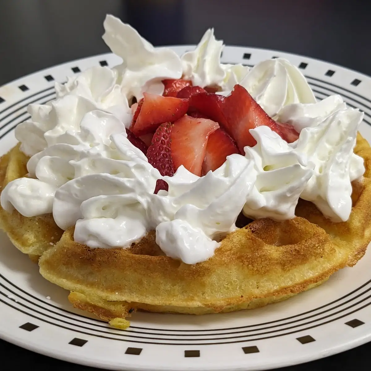 Belgian Waffle Breakfast Plate
