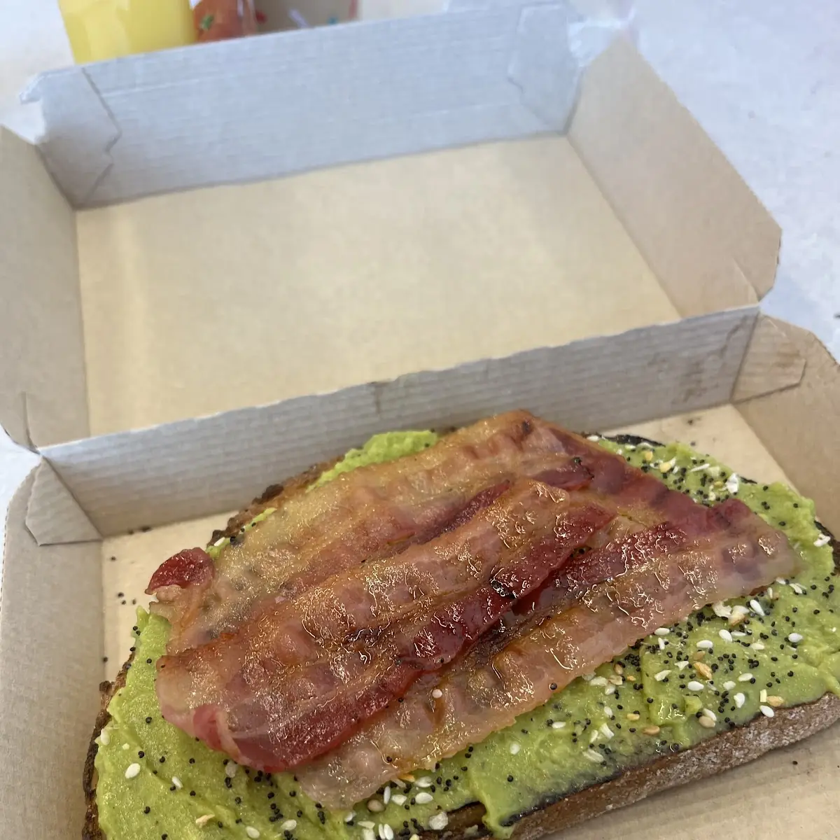 Bacon-Topped Avocado Toast