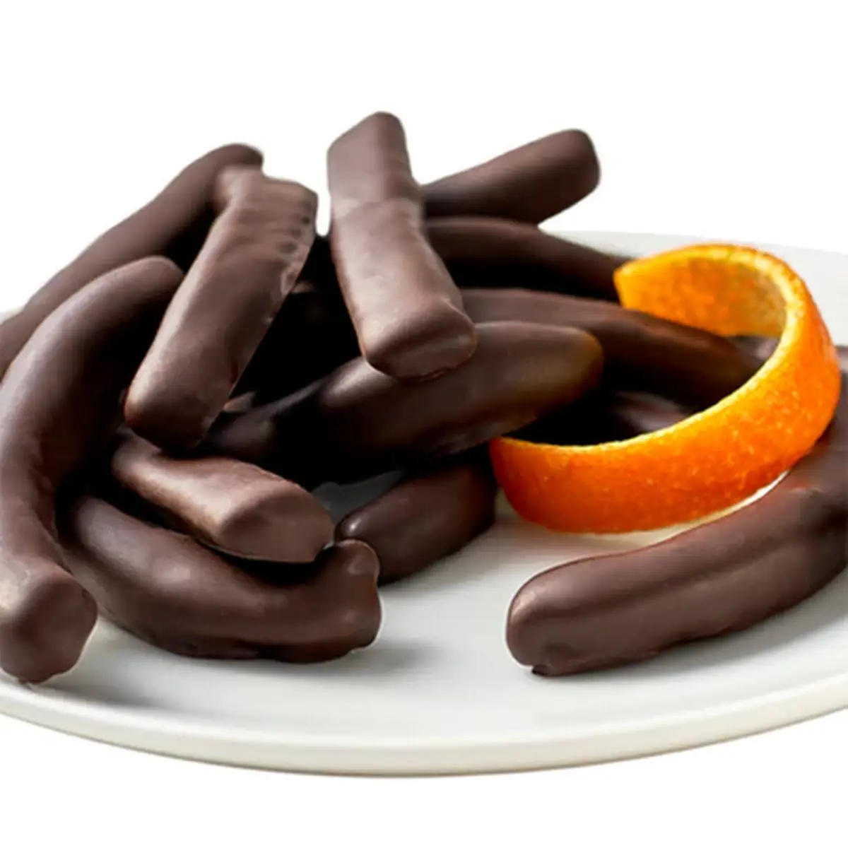 Dark Chocolate Orange Peel 8 Oz
