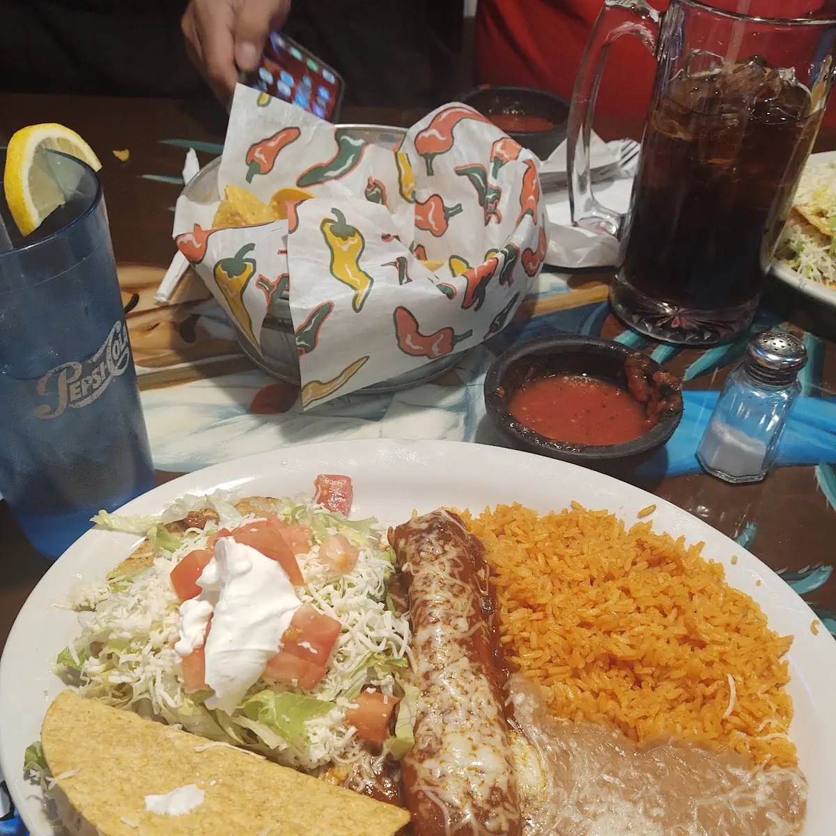 Enchilada with Rice & Beans