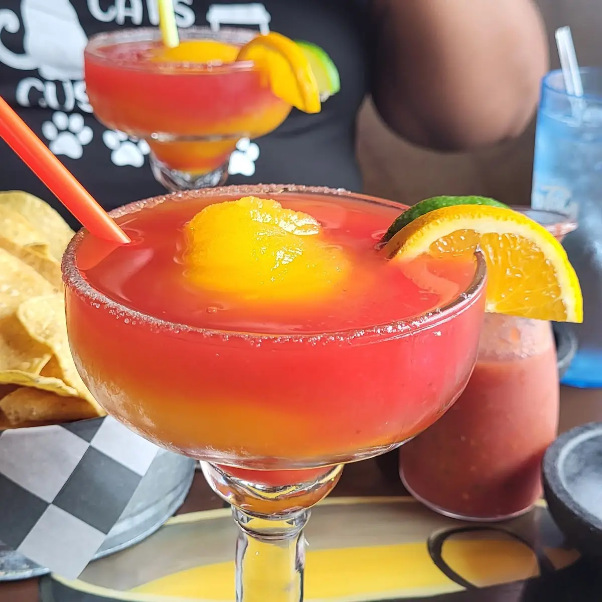 Margaritas-Frozen Strawberry Mango