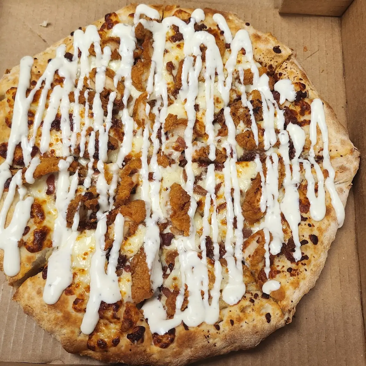 Chicken Bacon Ranch Pizza