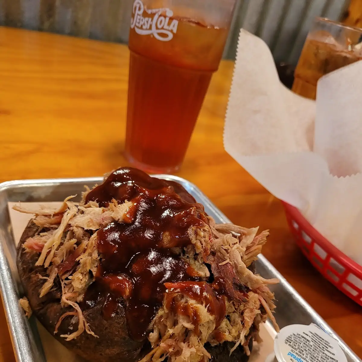 BBQ Pork Stuffed Baked Tater