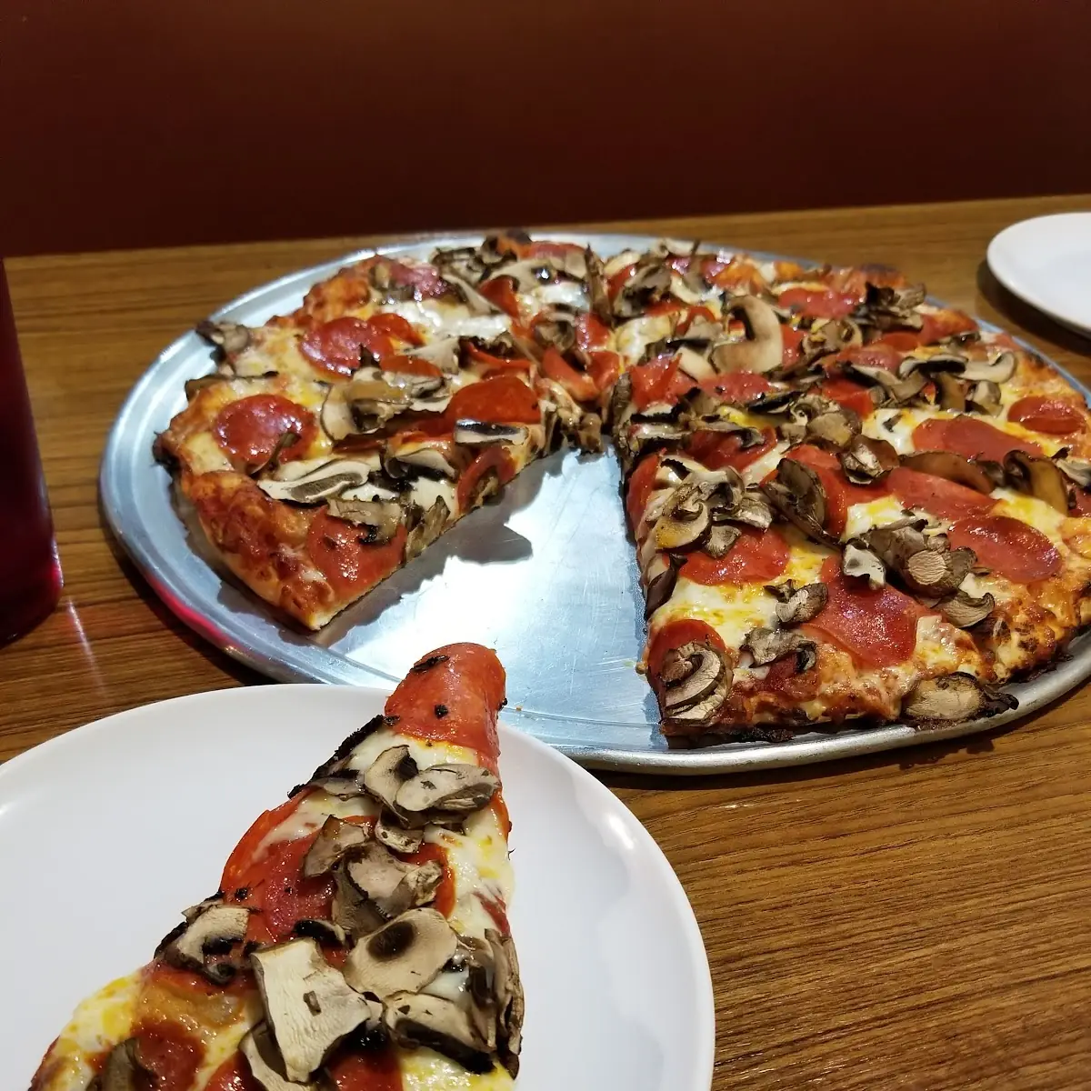 Pepperoni and Mushroom Pizza