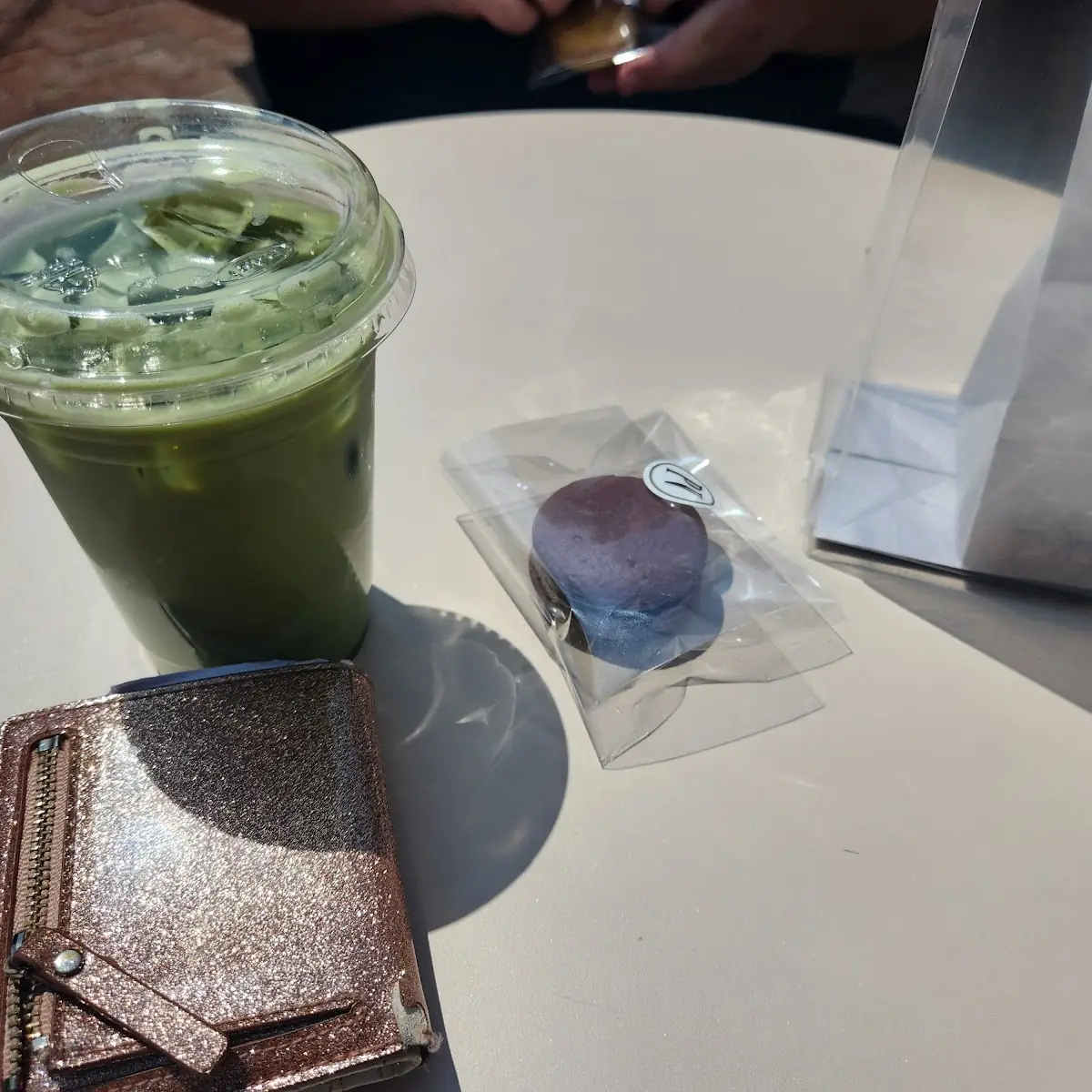 Iced Peach Matcha