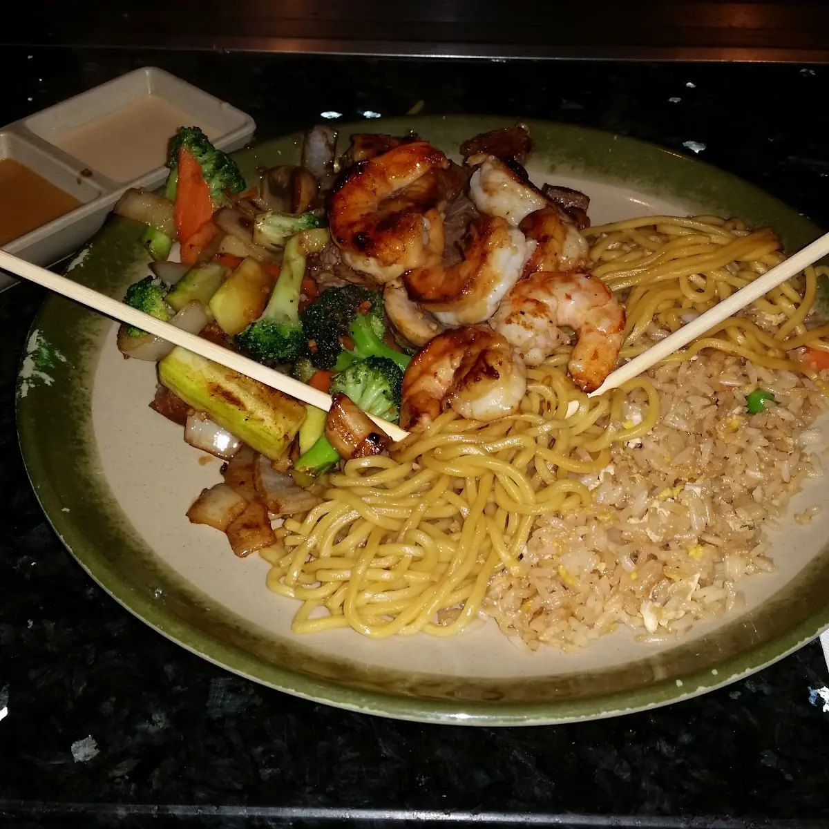Steak Hibachi with Fried Rice & Noodles