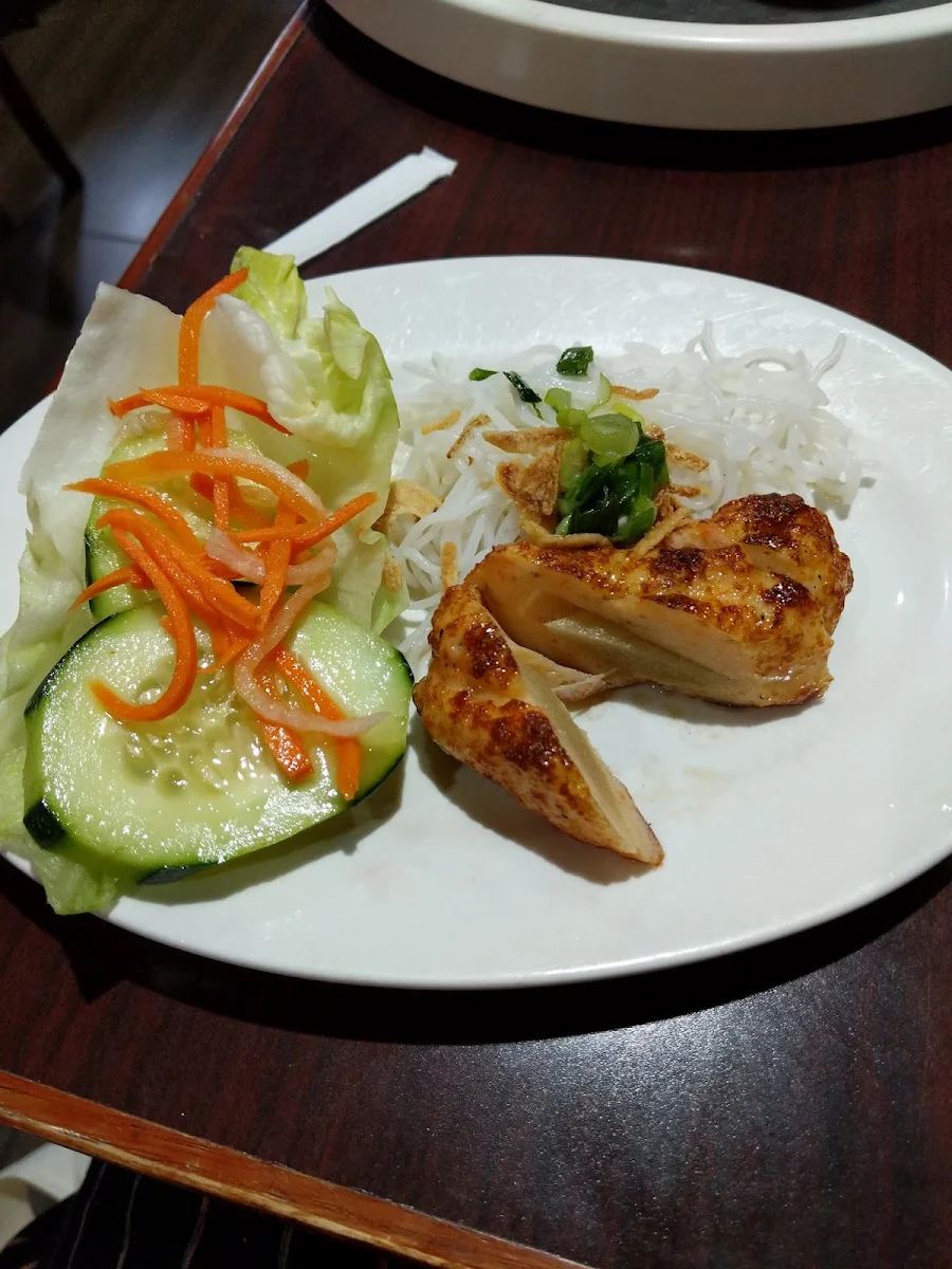 Roasted Chicken over Broken Rice