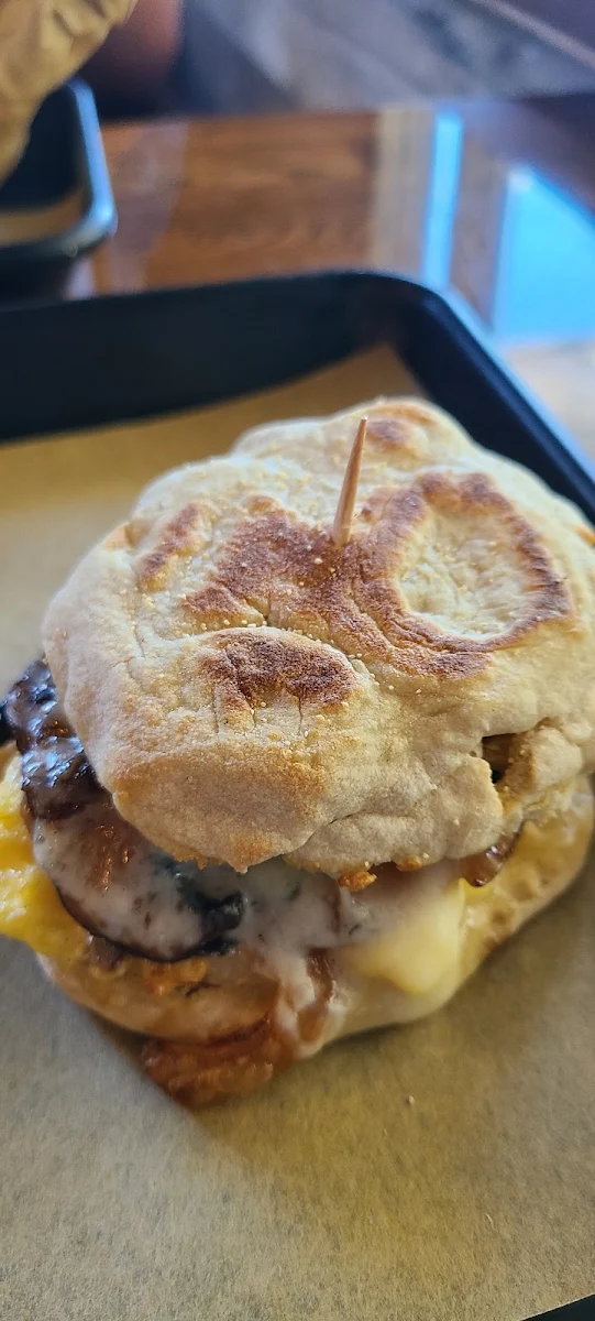 Mushroom Breakfast Sandwich