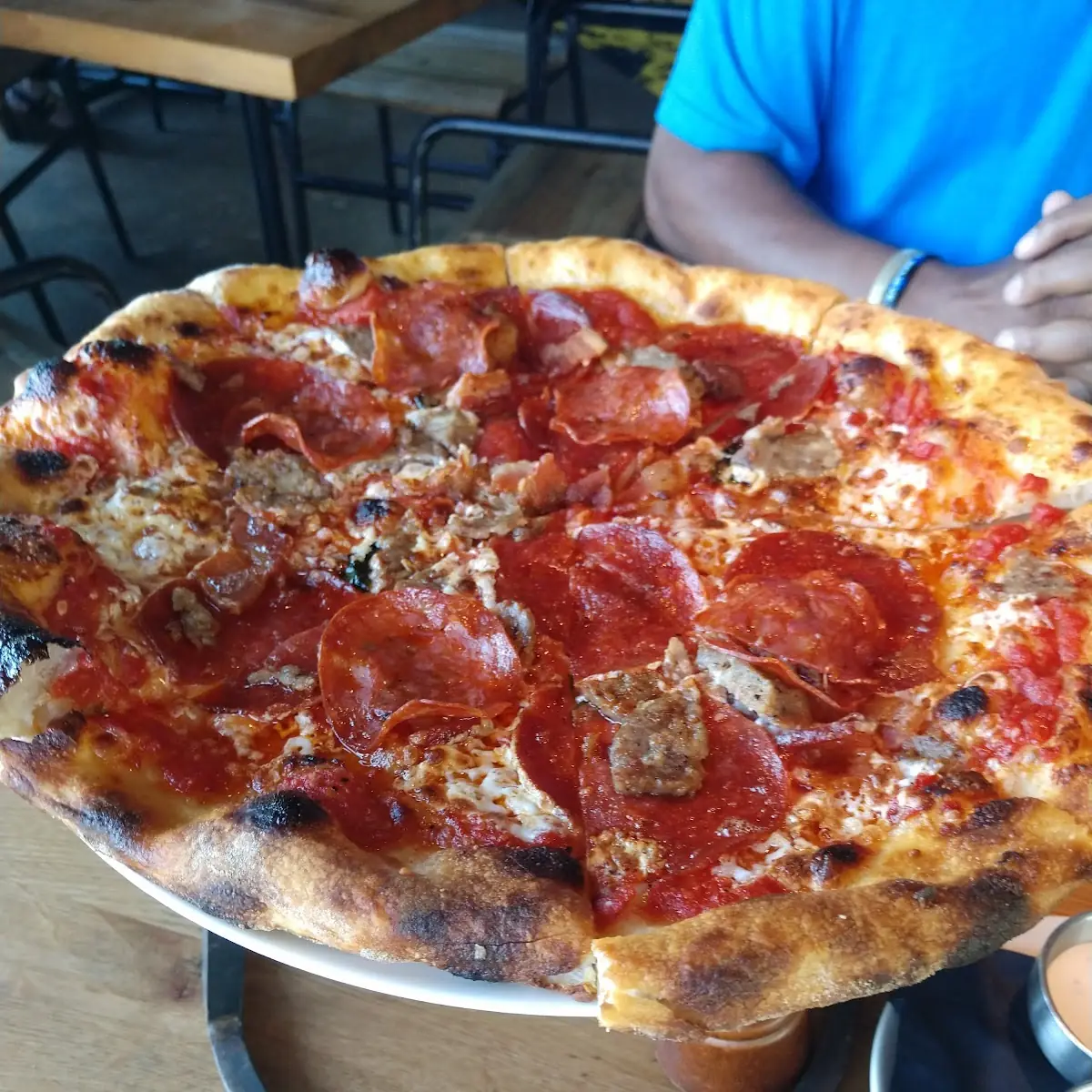 Pizza Prosciutto and Salami Pizza