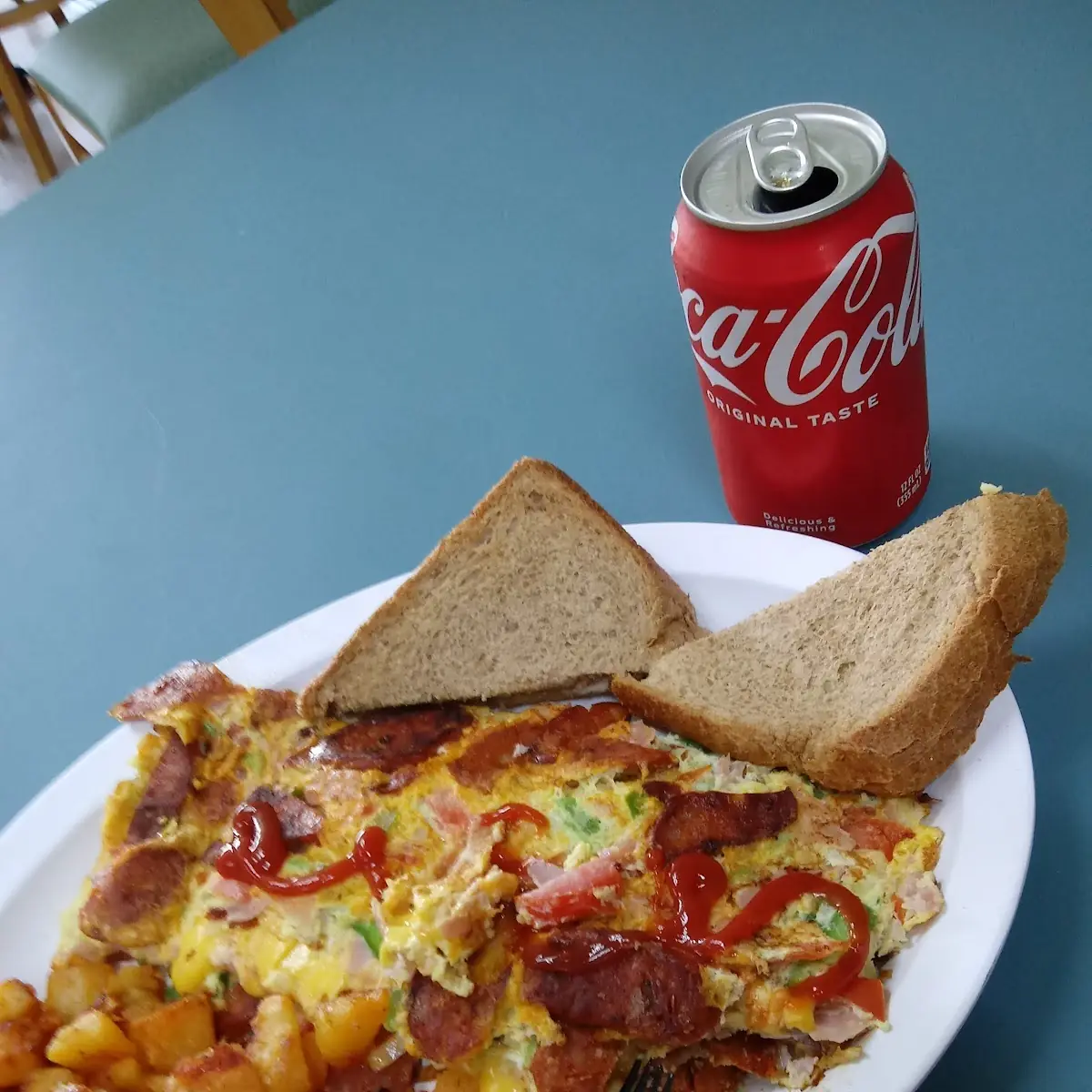 Western Omelette with Ham and Chorizo