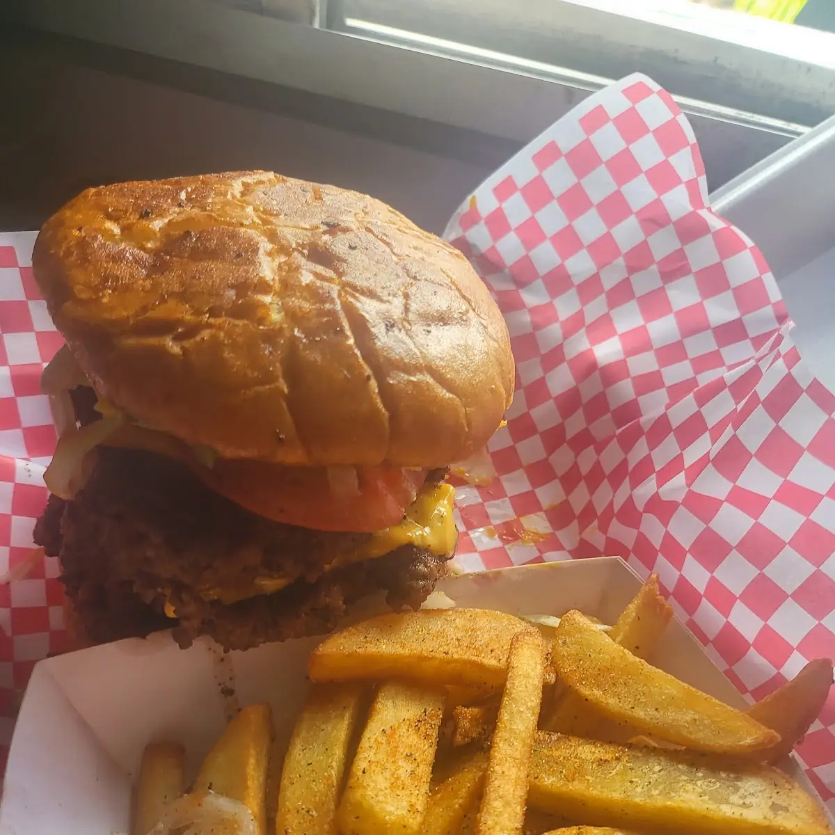 Triple Cheeseburger Fully Dressed