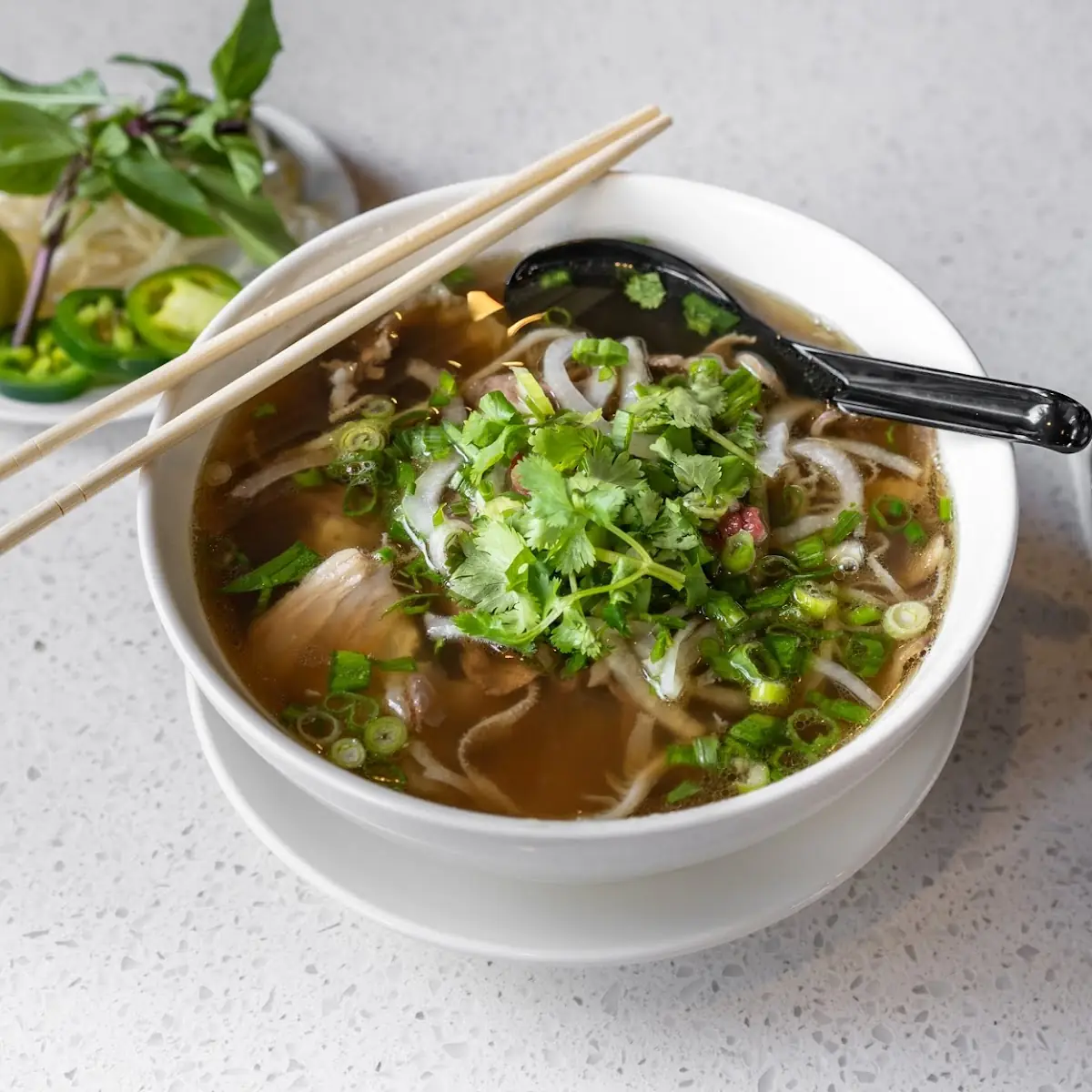 Beef Pho and Bubble Tea