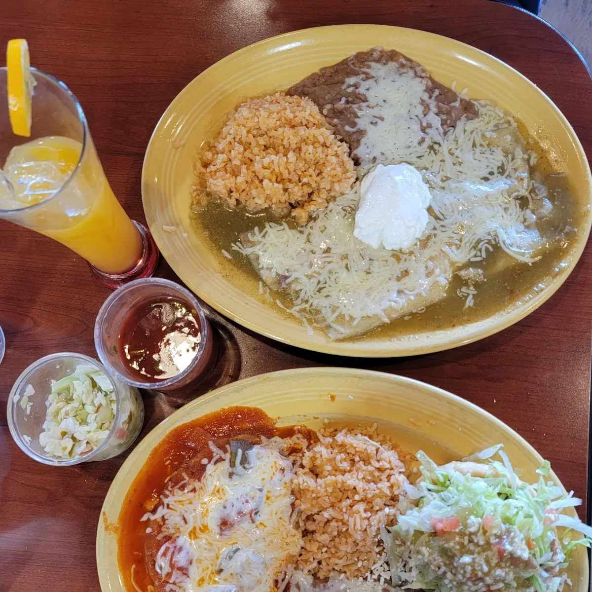 Tamal Plain Quesadilla with Rice & Beans