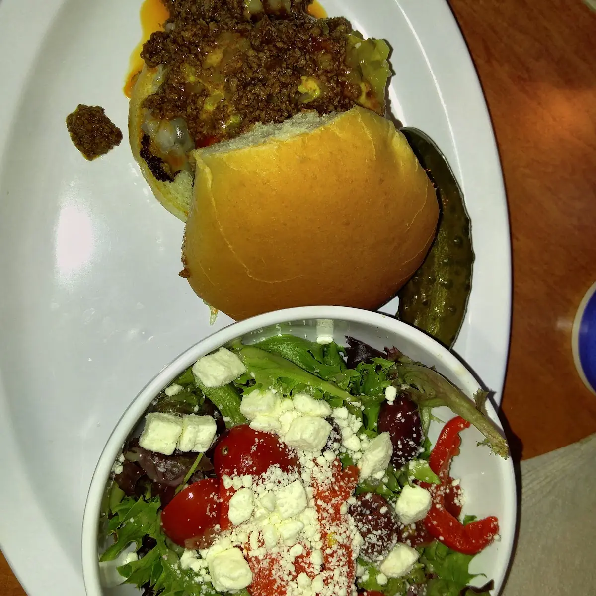 Danny's Burger and Greek Salad