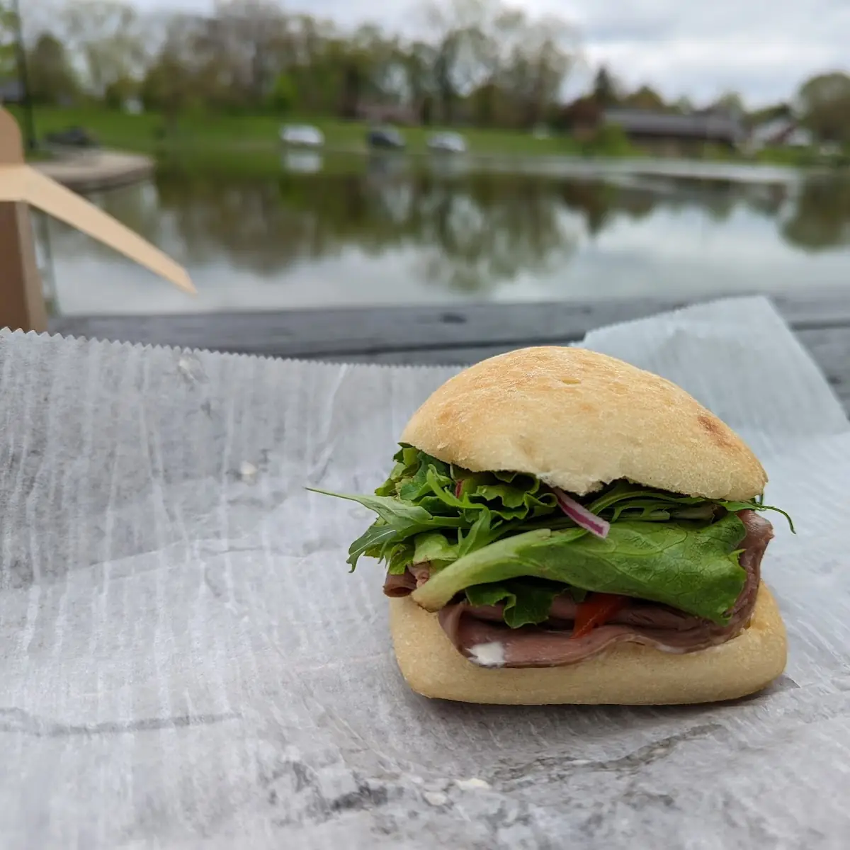 Roast Beef Sandwich on Ciabatta