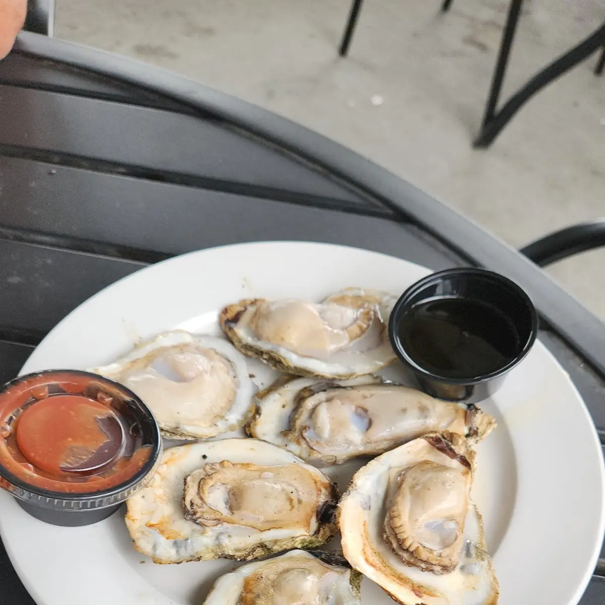 Grilled Oysters on a Half Shell