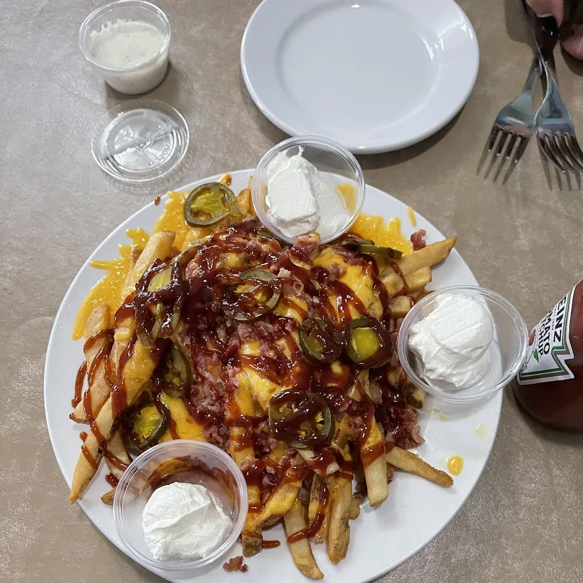 Loaded BBQ Cheese Fries with Bacon