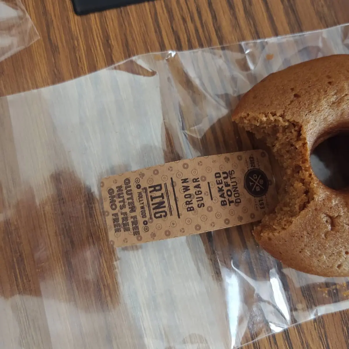 Brown Sugar Baked Tofu Donuts