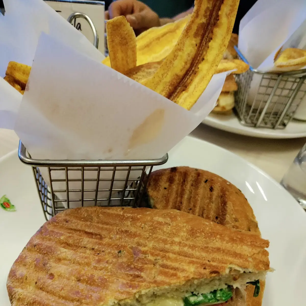 Green Chicken Panini