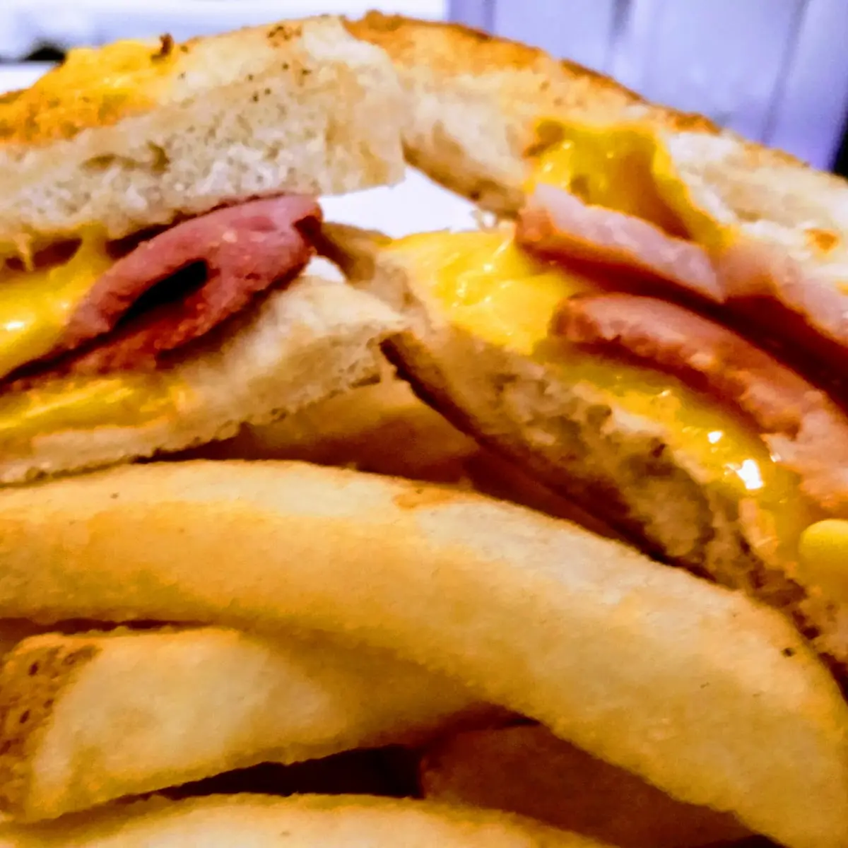 Toasted Ham and Cheese Sandwich