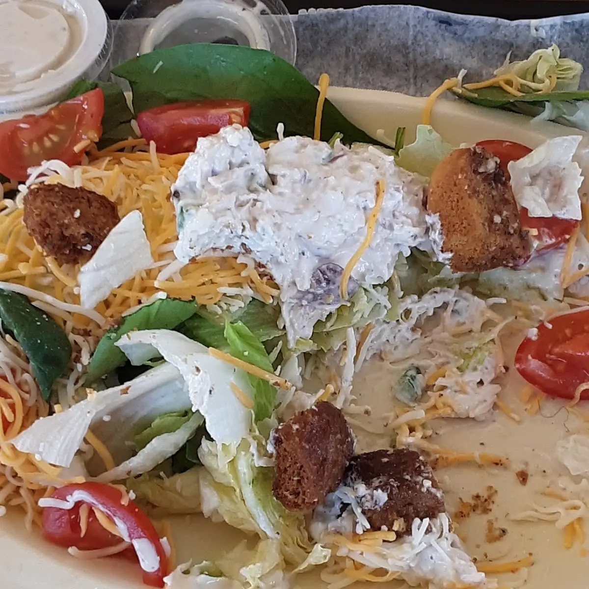Chicken Salad on Salad