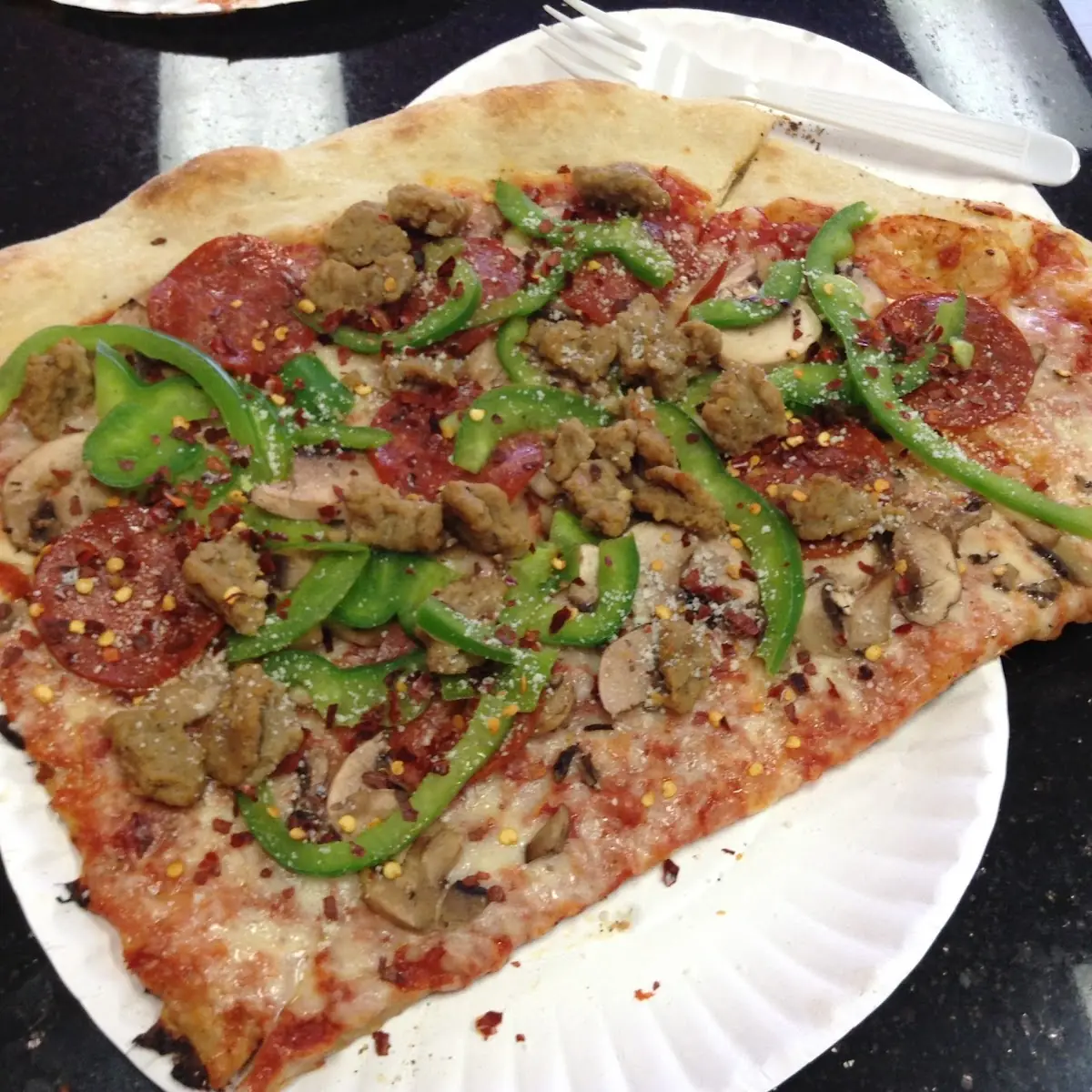 Veggie and Meat Pizza